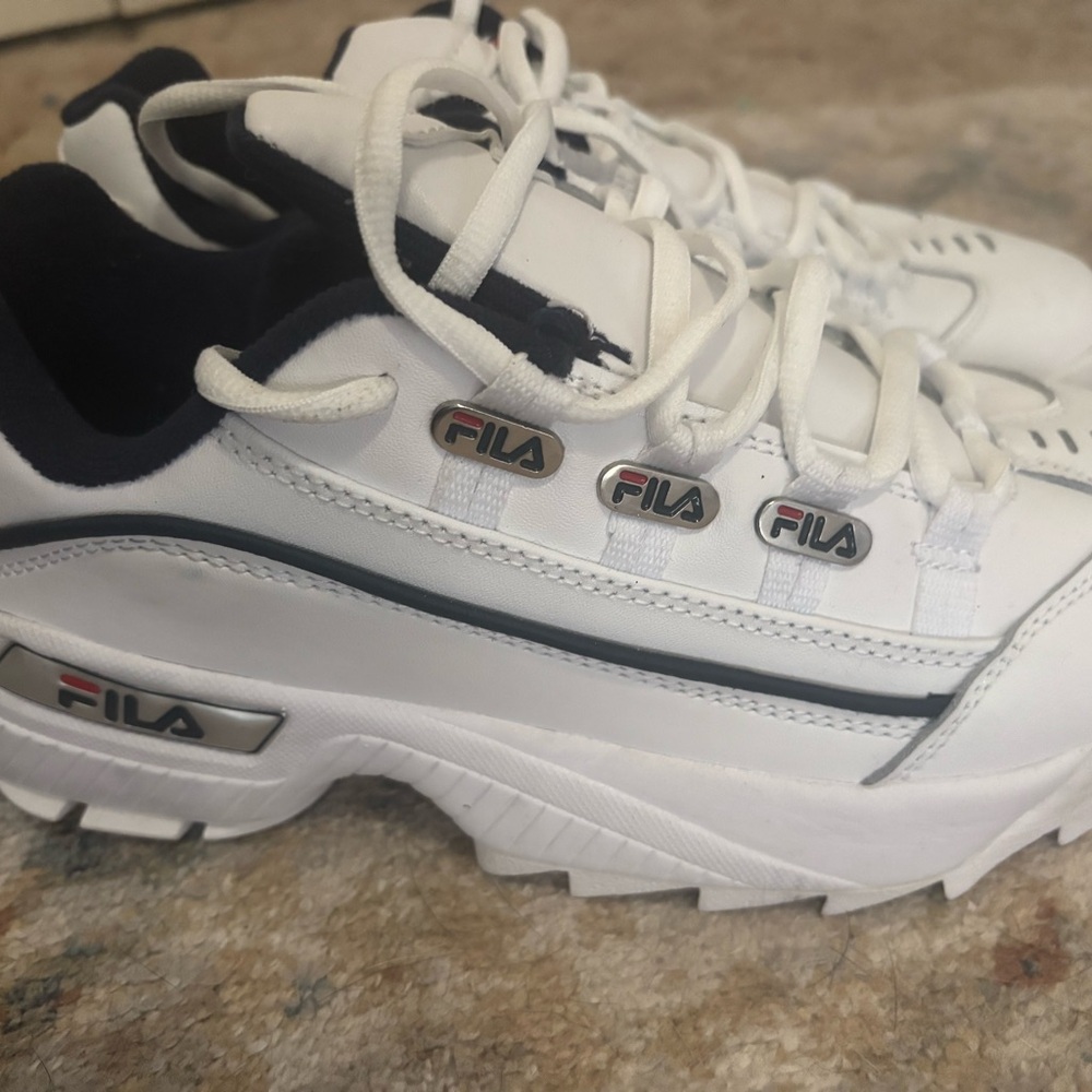 Fila White and Black Athletic Sneakers